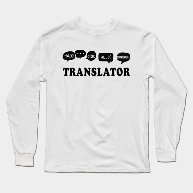 Translator Long Sleeve T-Shirt by KC Happy Shop